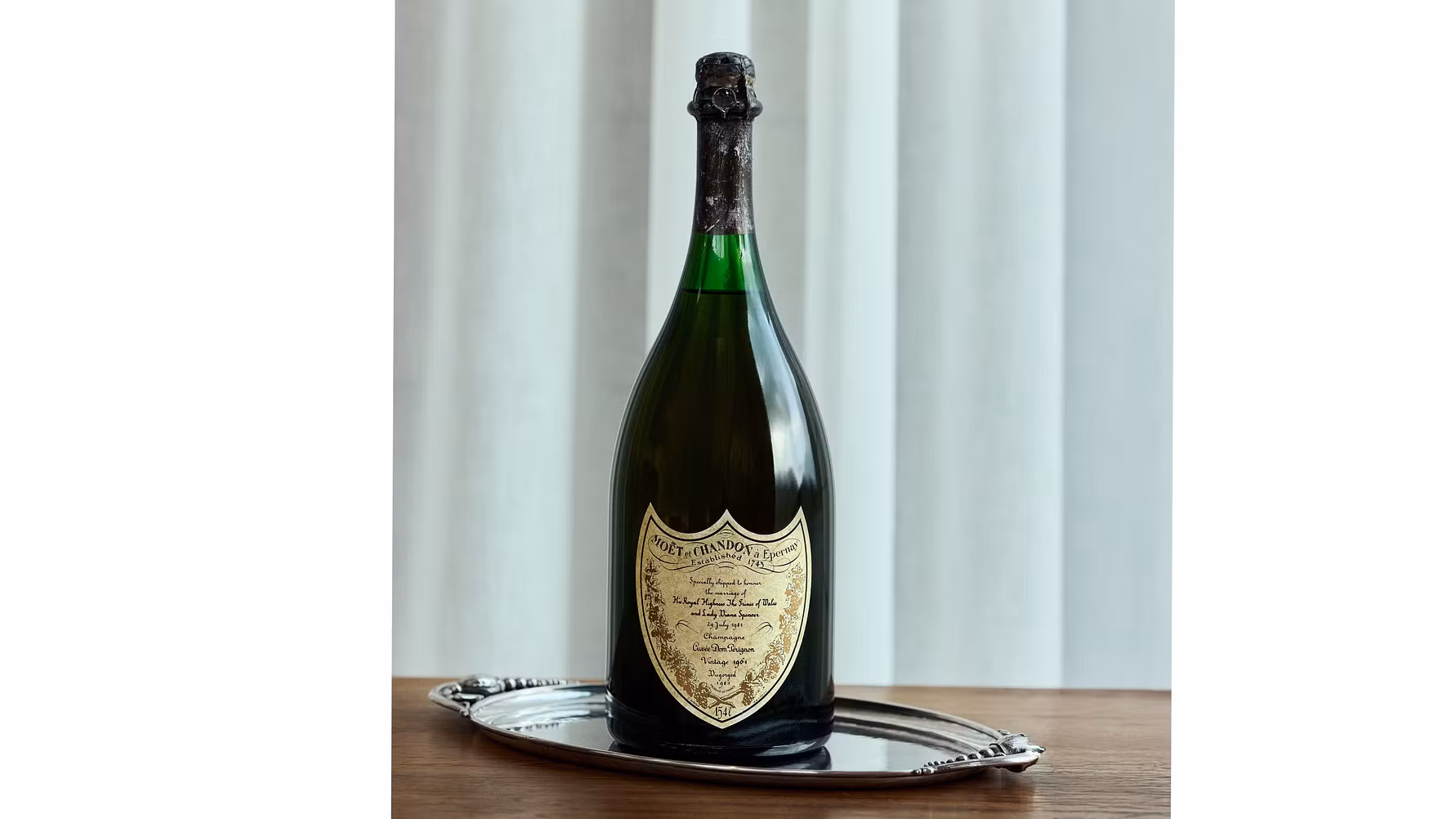 Bottle of Dom Perignon from King Charles III and Princess Diana’s Wedding Comes to Auction