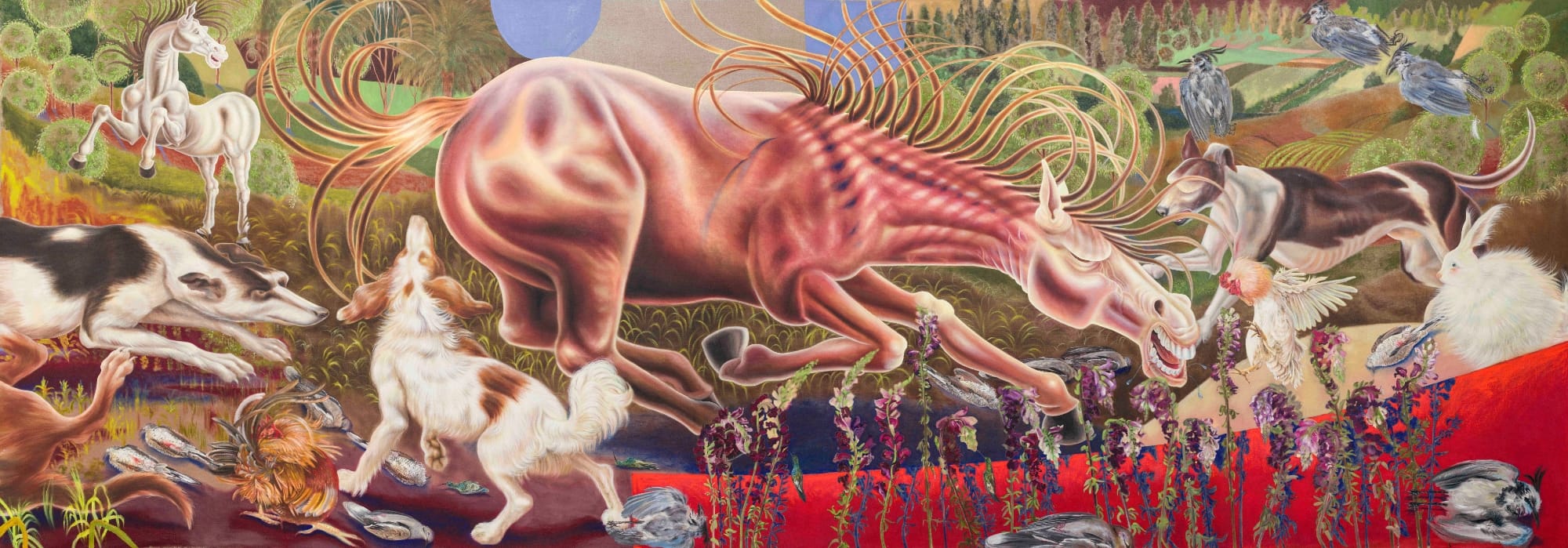 &Aacute;ngela Ferrari's Dramatic Paintings Tease Out a Passionate Play for Power