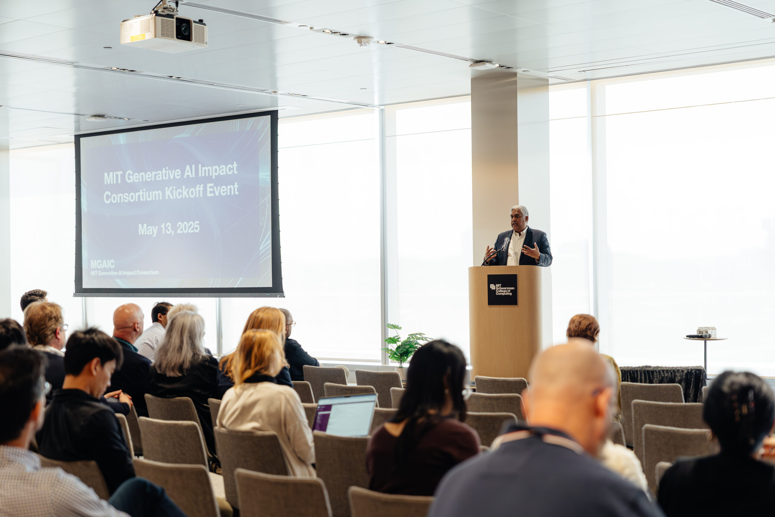 Researchers present bold ideas for AI at MIT Generative AI Impact Consortium kickoff event