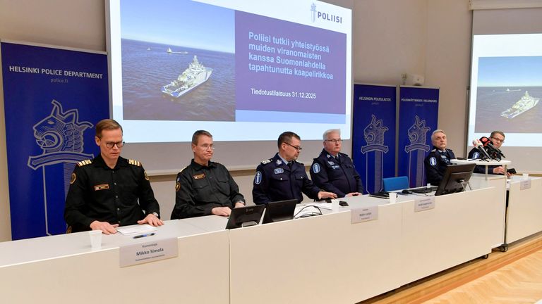 Finland police seize vessel suspected of damaging Baltic Sea cable