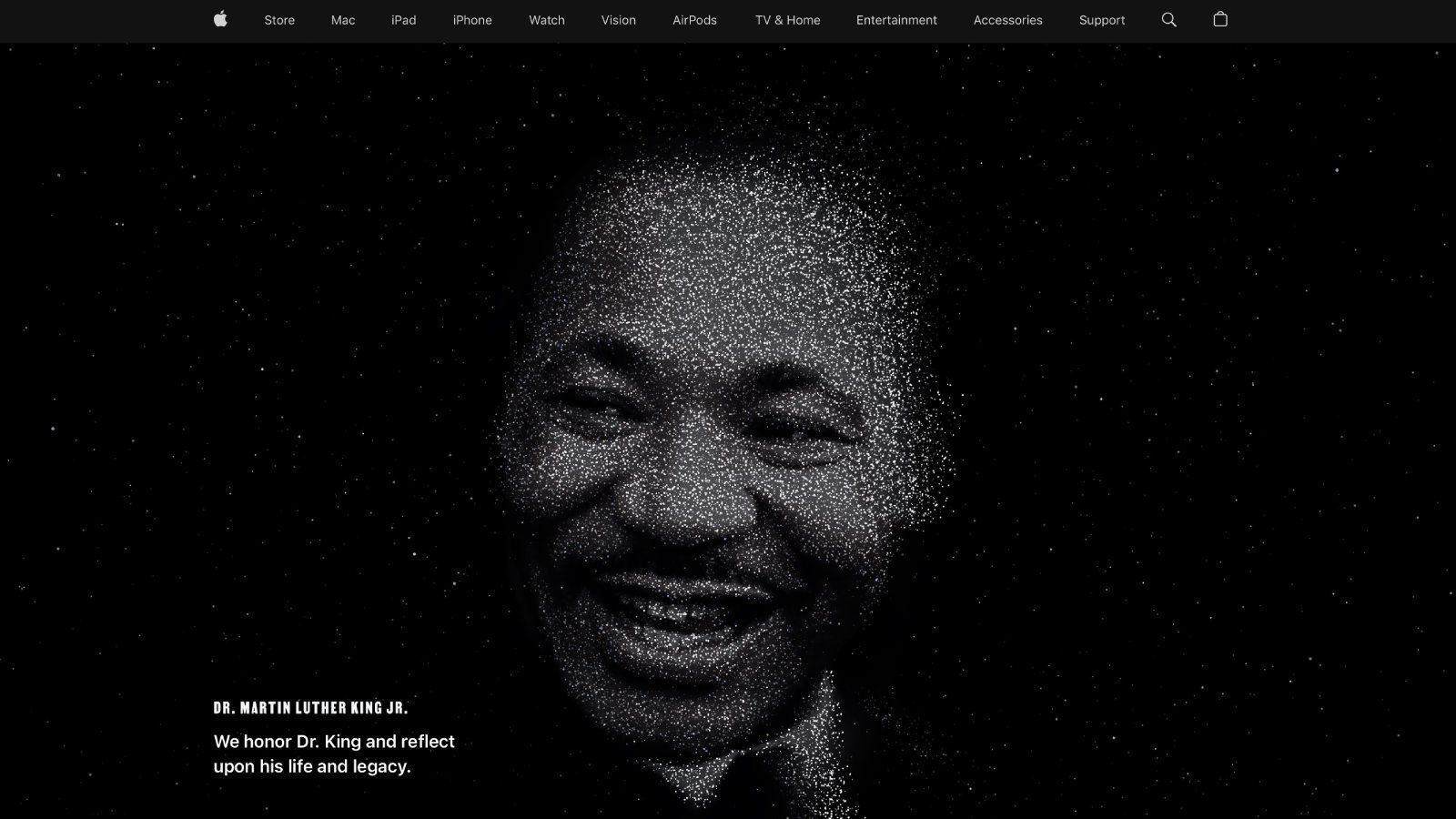 Apple Honors Dr. Martin Luther King Jr. With Full-Page Website Tribute