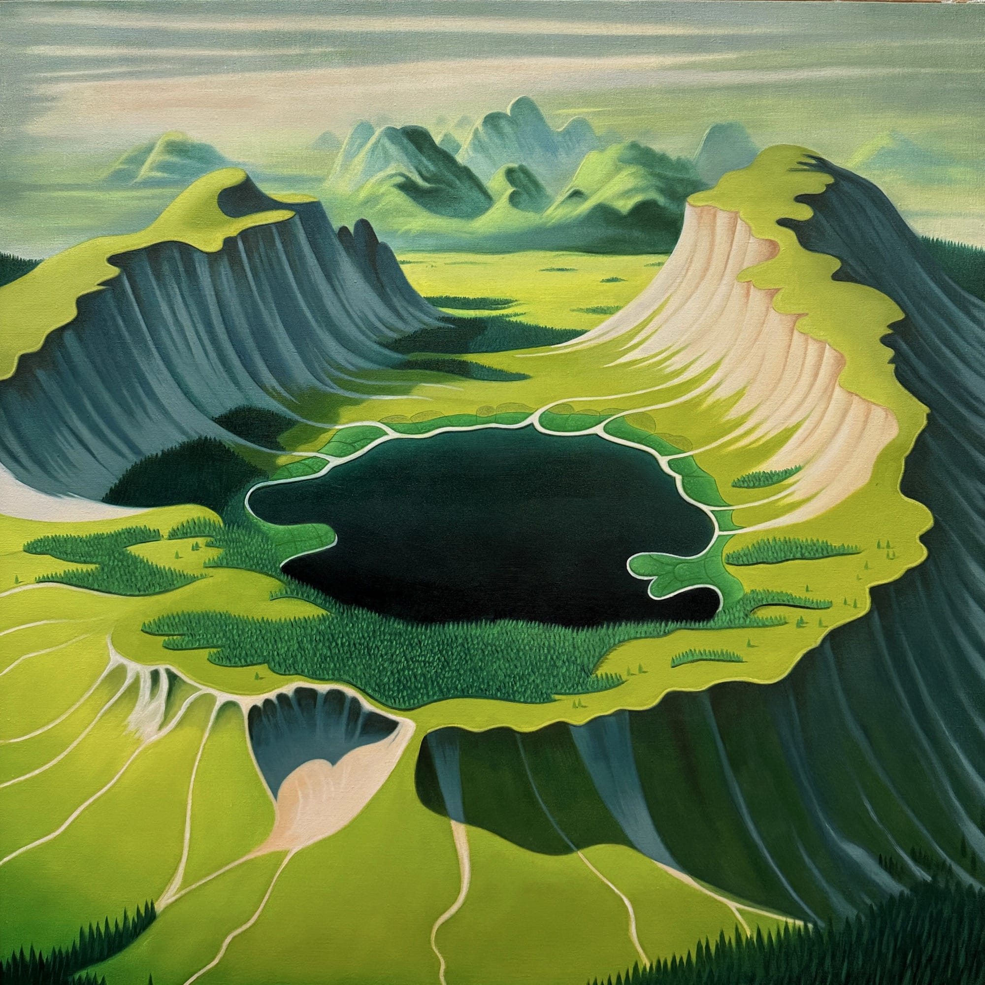 Clouds Billow and Caverns Melt in Gabe Benzur's Mystical Landscapes