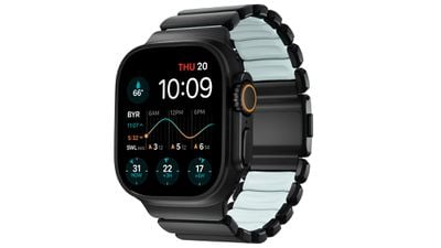 Nomad Launches Hybrid Titanium Apple Watch Band in New Icy Blue Glow Color