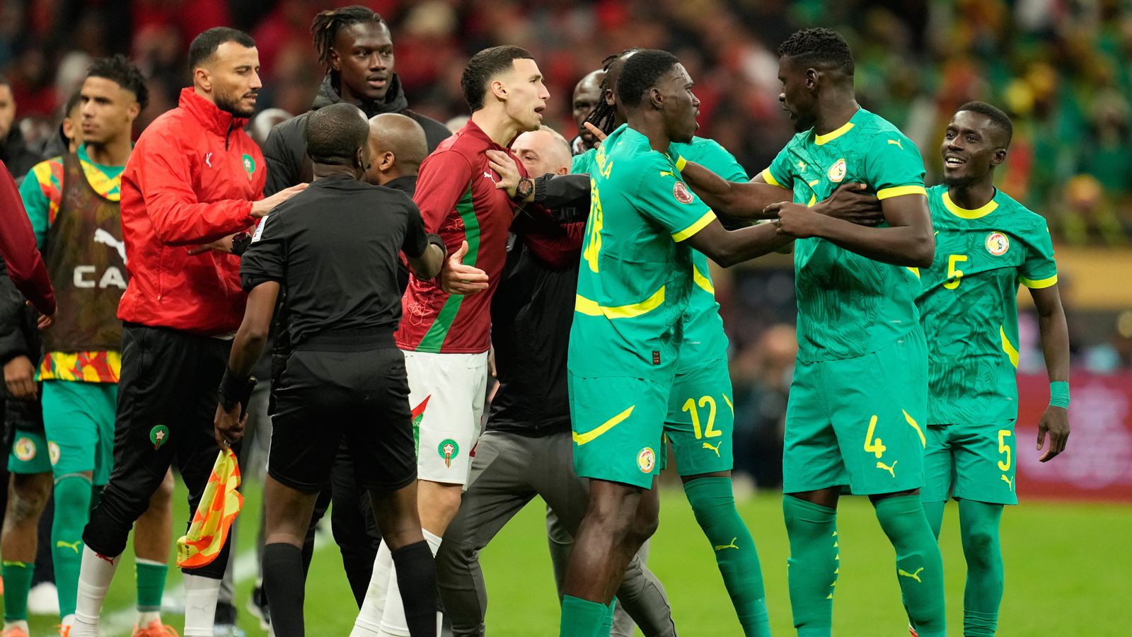 Senegal win Africa Cup of Nations after players storm off pitch during dramatic final