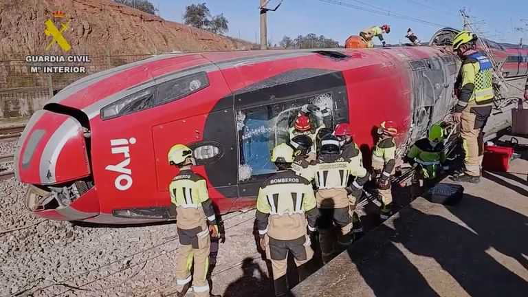 Number killed in Spain train crash expected to rise as carriages moved