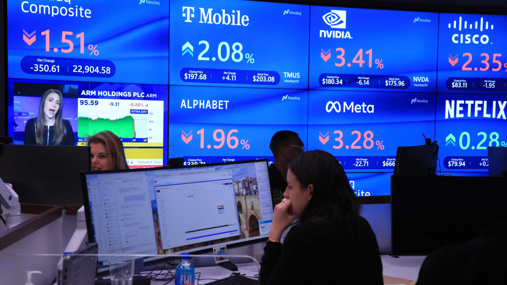 Stock futures drop as Amazon slide hits tech sector