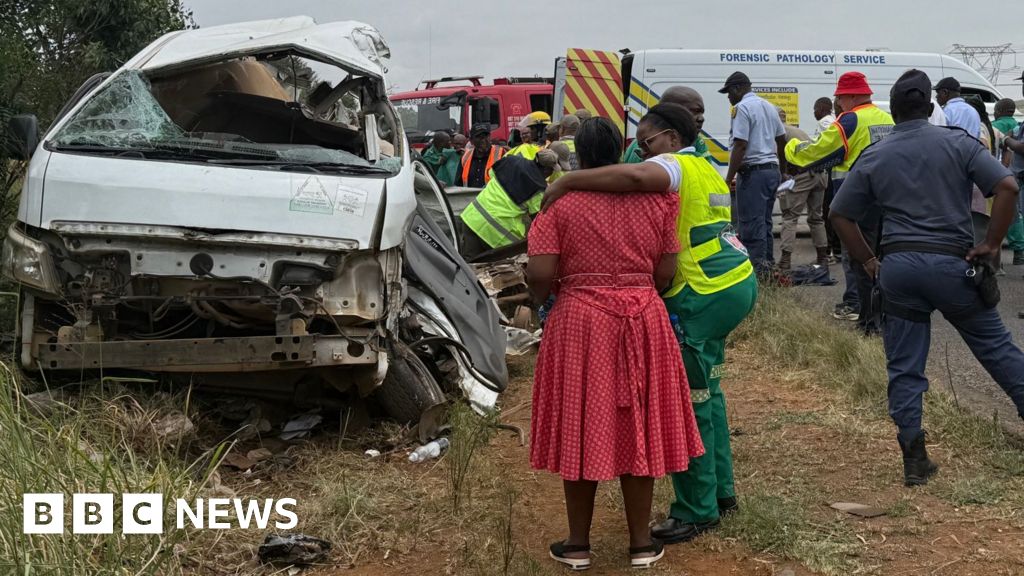 South Africas Vanderbijlpark crash: Twelve pupils die after minibus collides with lorry