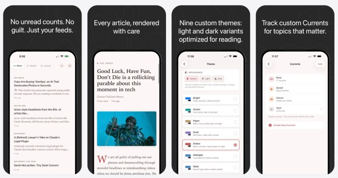 Current is a new RSS reader that's more like a river than an inbox | TechCrunch