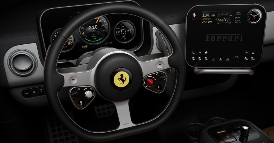 Ferrari&rsquo;s New Jony Ive&ndash;Designed EV Is Swathed in Glass and Aluminum