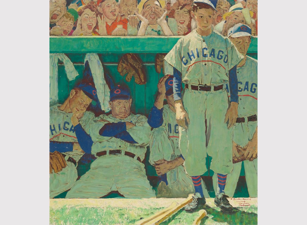 Iconic Baseball Painting by Norman Rockwell Acquired by the Art Institute of Chicago