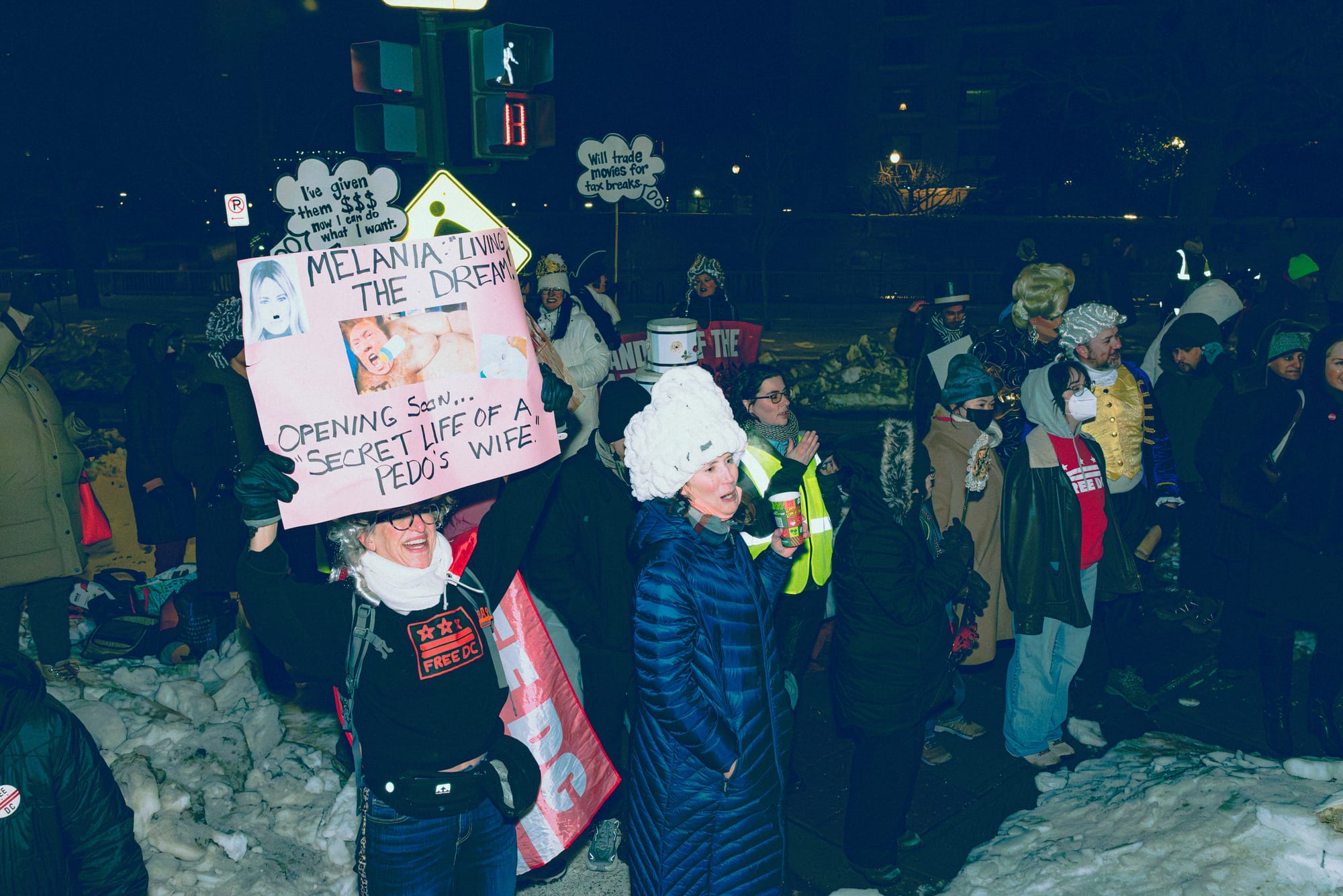 Protesters Dressed as Marie Antoinette Roast &ldquo;Melania&rdquo; Film at Kennedy Center