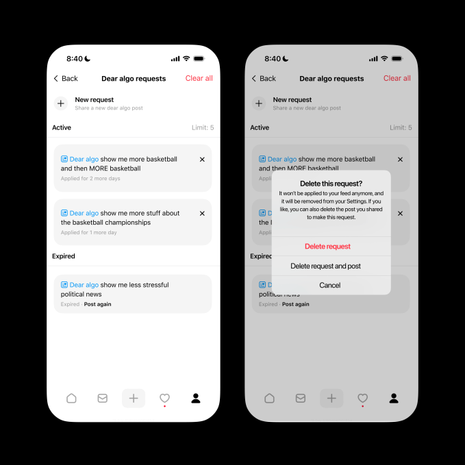 Threads' new 'Dear Algo' AI feature lets you personalize your feed | TechCrunch