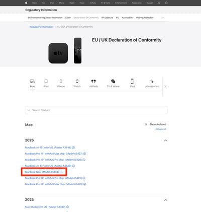 Apple Accidentally Leaks MacBook Neo