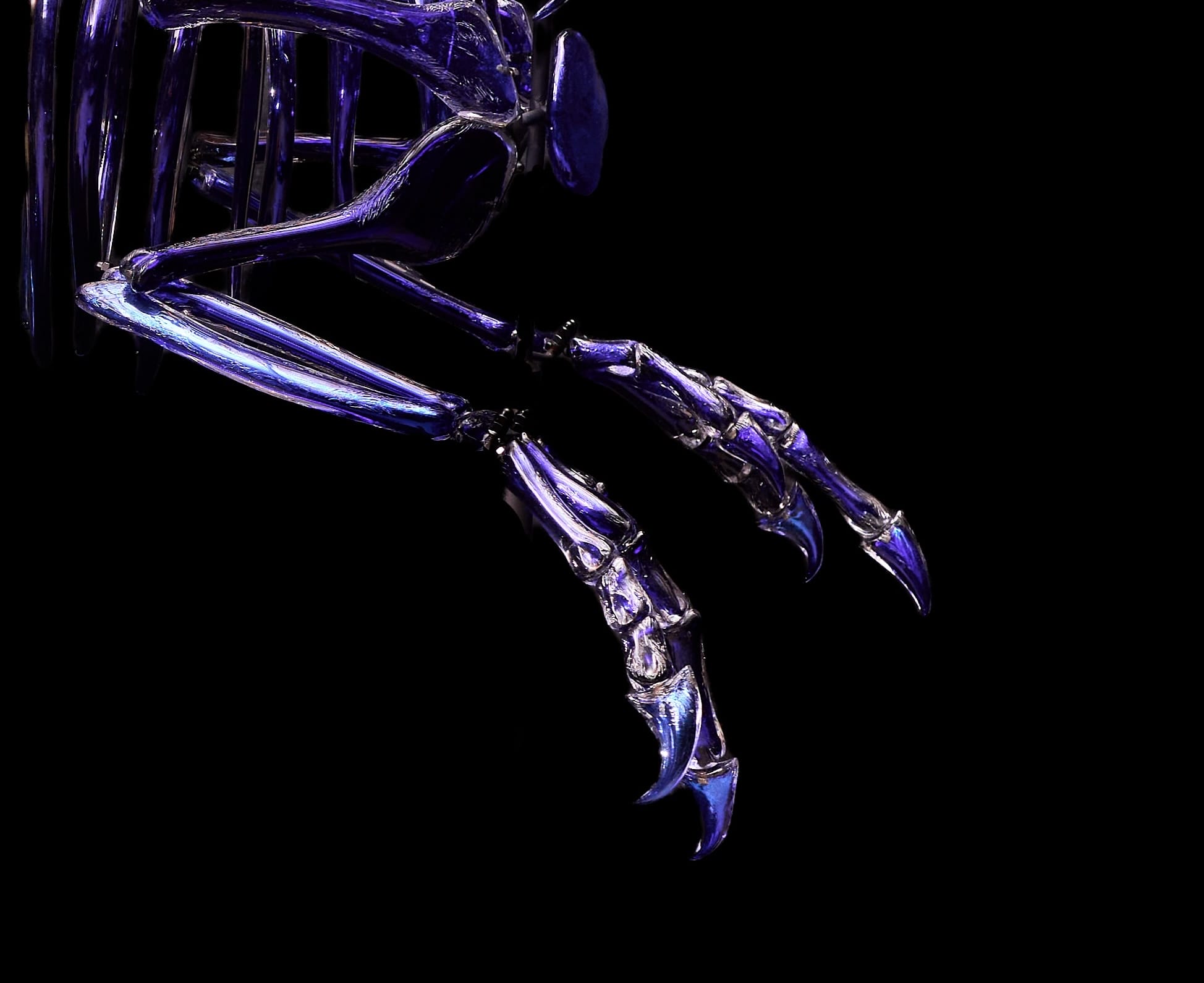 Grant Garmezy Molds a Full-Size Dakotaraptor from Molten Glass