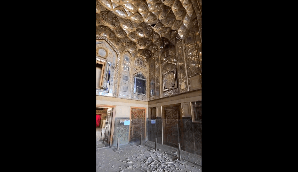Iranian Media Reports Damage to Chehel Sotoun, a UNESCO-Listed Palace