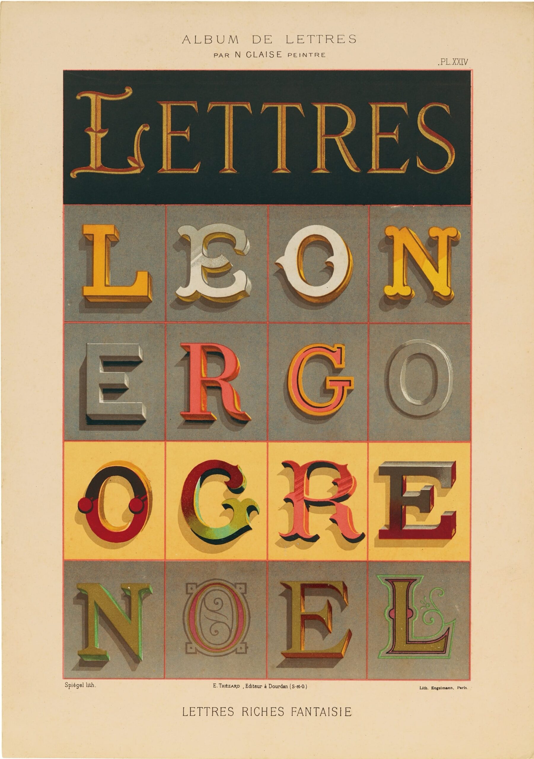 'Lettres D&eacute;coratives' Is a Celebration of Fin de Si&egrave;cle Sign Painters' Vibrant Letterforms