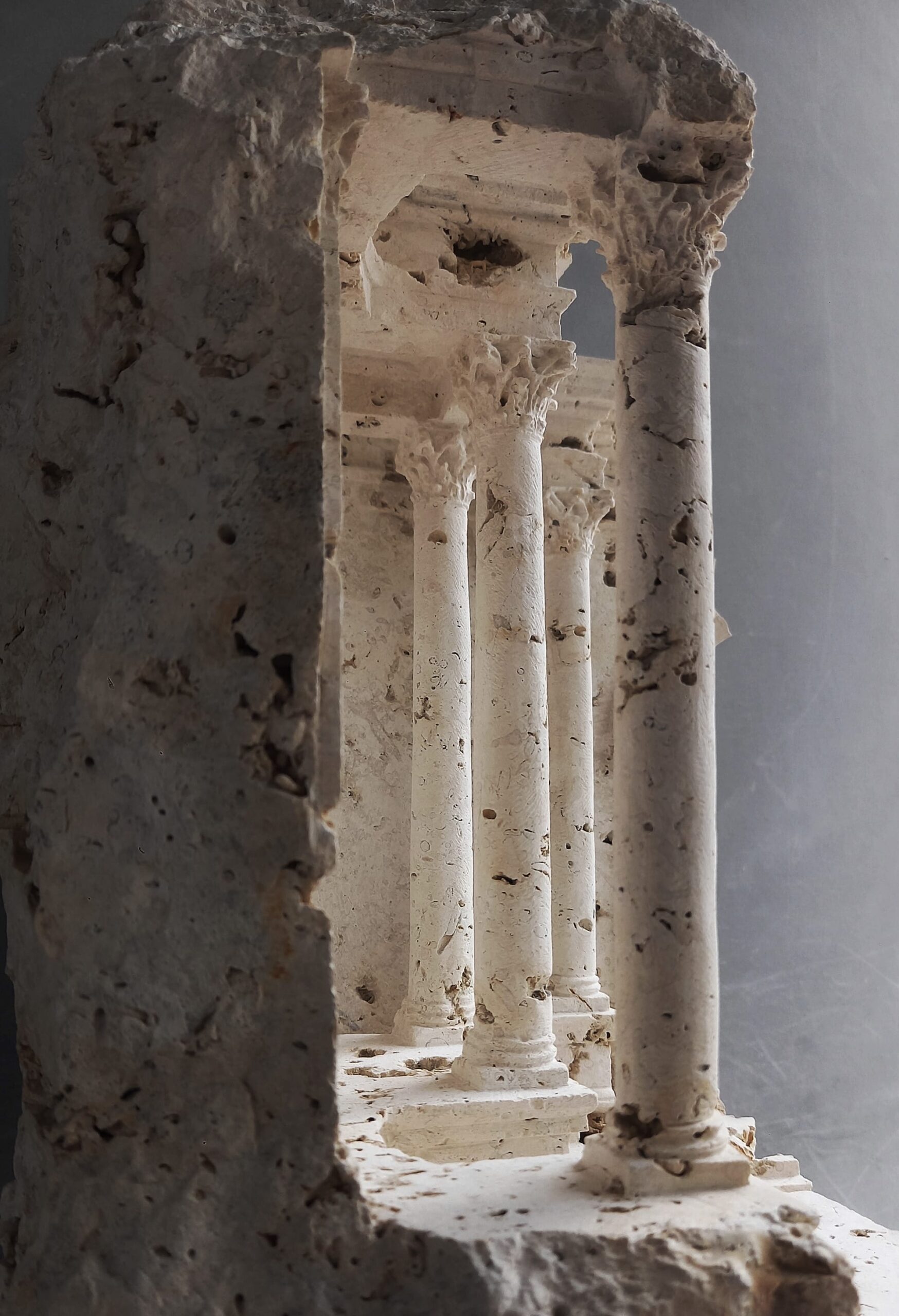 Historic Architecture Emerges from Stone in Matthew Simmonds Ethereal Sculptures