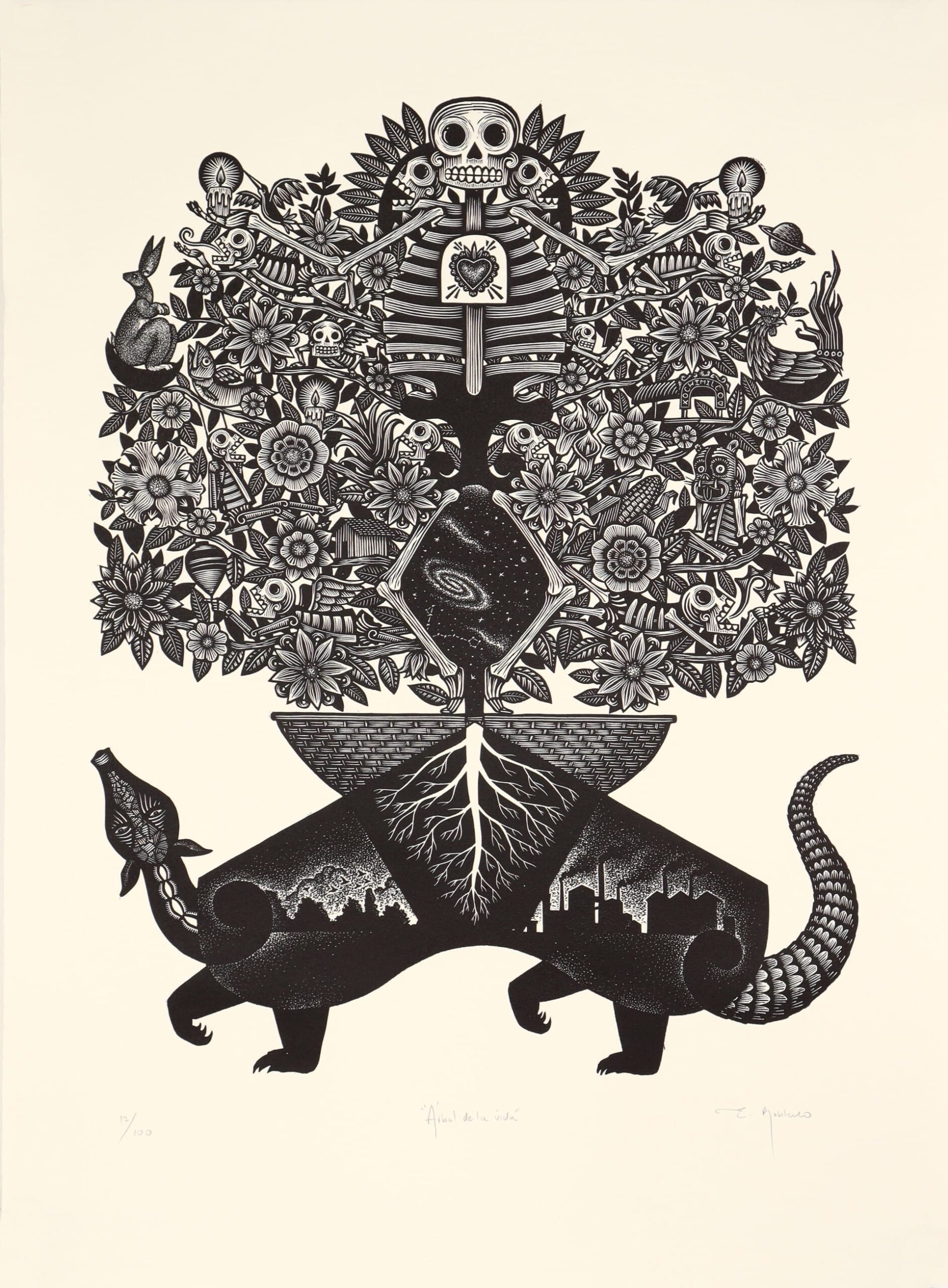 Linocuts by Eduardo Robledo Celebrate Mexican Heritage and Community