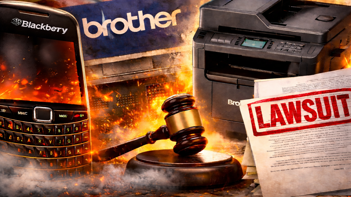 Old BlackBerry patent sparks new legal war as Brother faces massive lawsuit