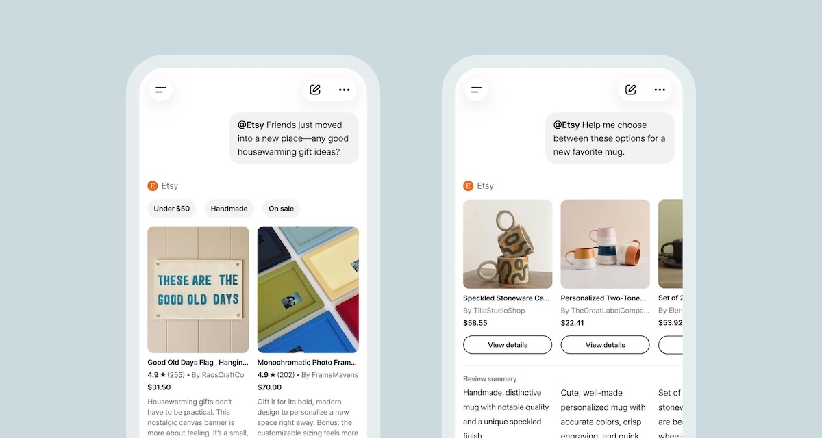 Etsy launches its app within ChatGPT as it continues its AI push | TechCrunch