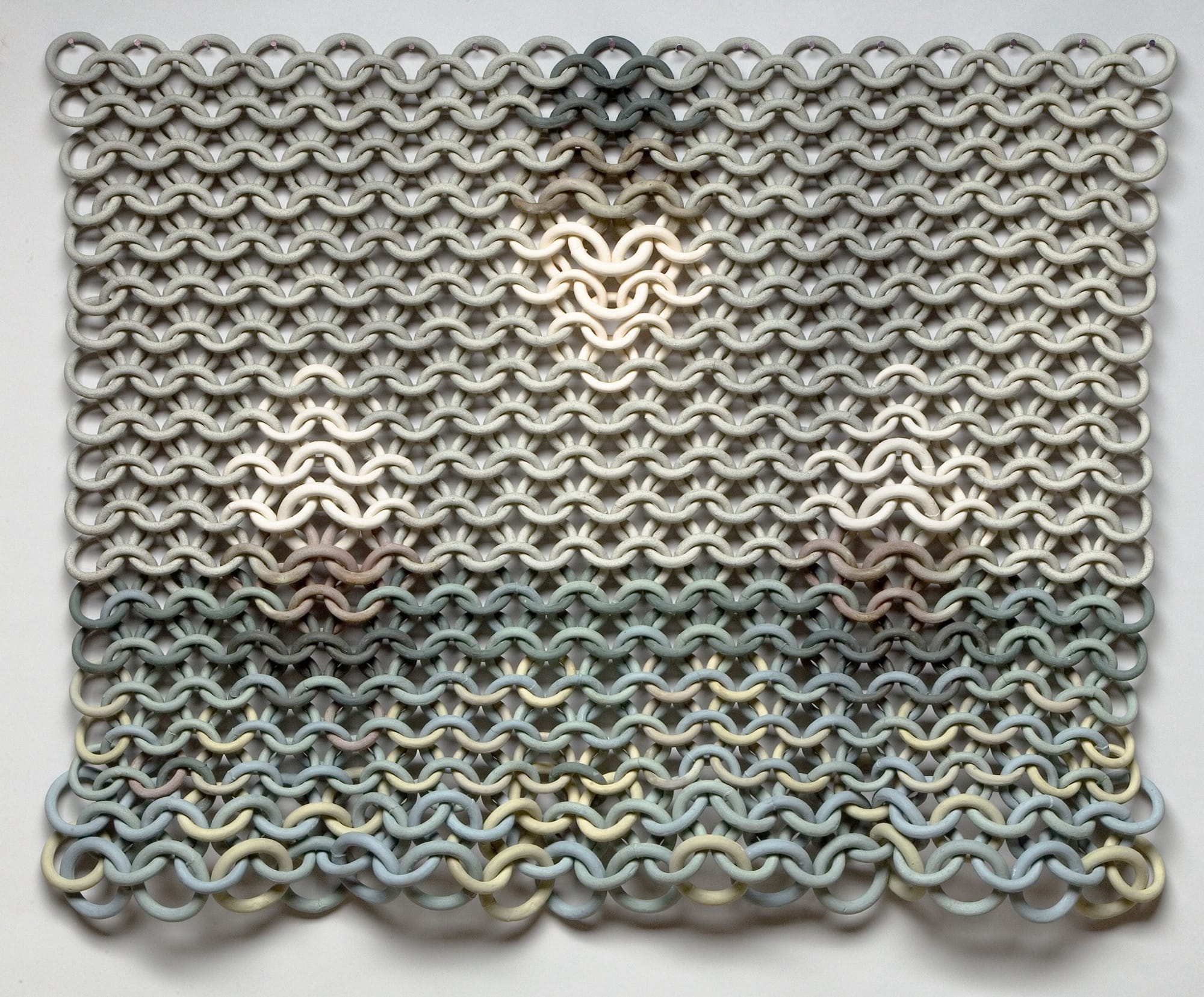 Ruth Borgenicht Links Thousands of Ceramic Rings in Elaborate Chainmail Sculptures